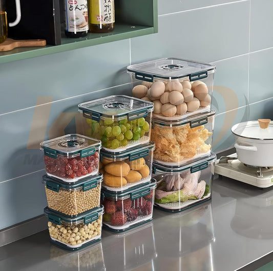 Airtight Fridge Storage Containers Set of 3